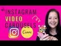 Create an Instagram Carousel Post in Canva - including VIDEO! 🎬