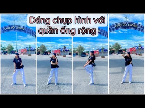 Video Dáng chụp hình đẹp ngoài trời với quần ống rộng - youtube
