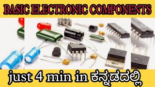 BASIC ELECTRONIC COMPONENTS IN KANNADA | RU ready to study | Electronic video