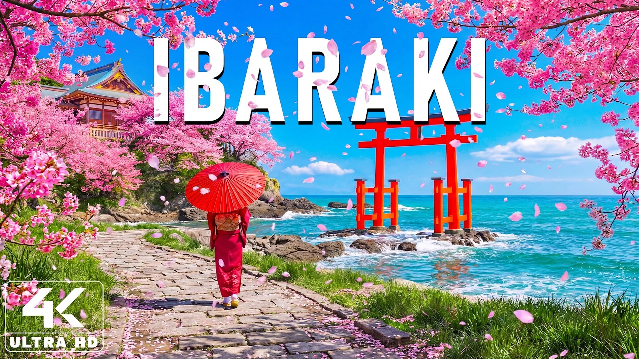Весна в Ибараки, Япония, 4K 🌸 Откройте для себя виды горы Цукуба, зеленые леса и дзен-природу.