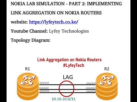 Nokia Lab Simulations Part 2: Implementing Link Aggregation on Nokia Routing Devices