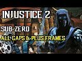 Injustice 2 - Video Library - Sub-Zero - All Gaps &amp; Plus Frames