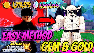 *INSANE* Method To Farm Gems & Gold FAST (ALL STAR TOWER DEFENSE X)