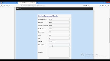 College Website Design in DOTNET