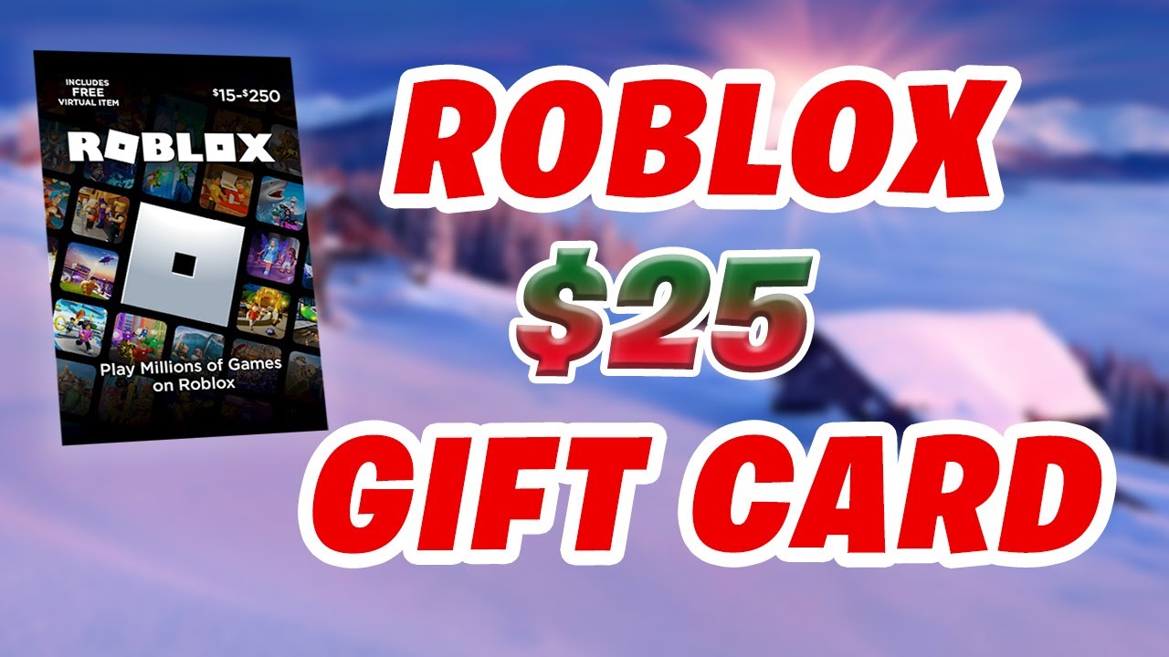 $25 dollar ROBLOX gift card (fake????) 