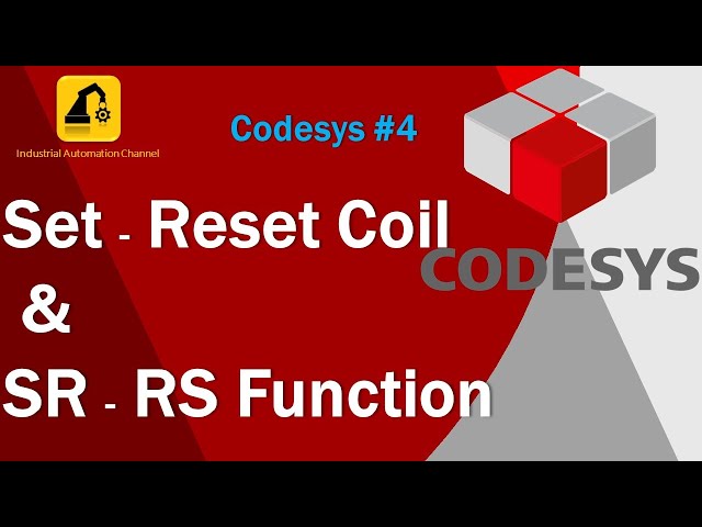 Video: Codesys #4: Set/Reset Coil & SR/RS Function in Codesys
