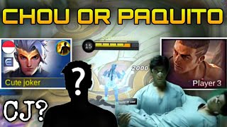 CHOU OR PAQUITO BEST FIGHTER || mlbb