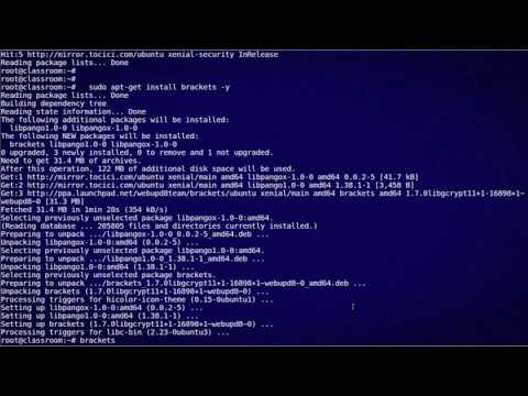 How to Install Brackets in Ubuntu 16