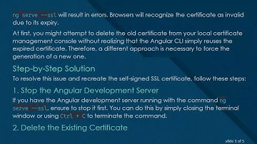How to Recreate the Self-Signed Certificate for Angular CLI