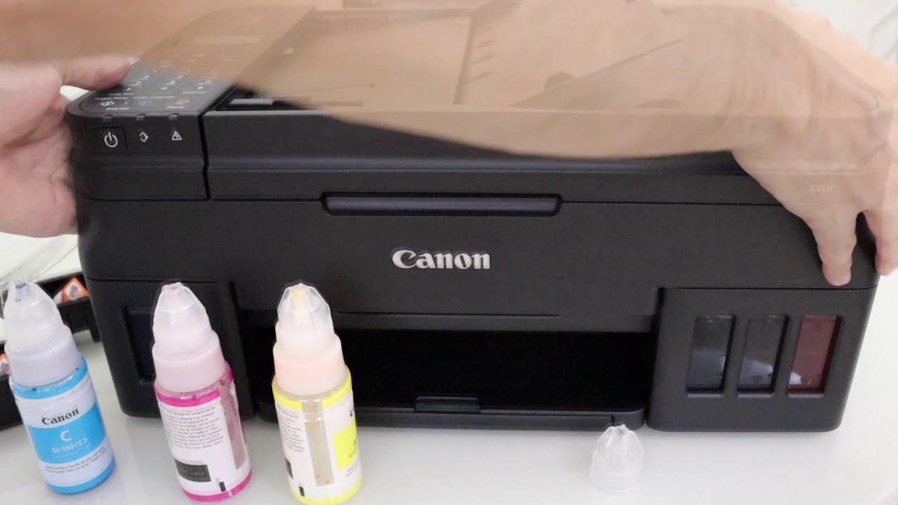 Impressora Multifuncional Canon Pixma G4111 - YouTube
