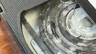 Removing mold on VHS tape using my homemade vhs cleaner.