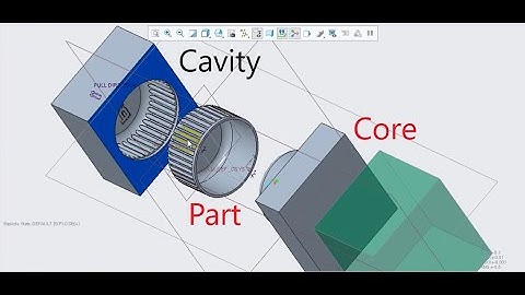 Core and Cavity Extraction in PTC Creo 7.02 ( PTC Application Engineer )