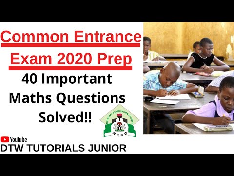 Common Entrance Exam 2022 Prep (40 Maths Important Questions Solved)