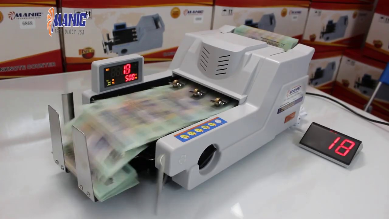 Máy đếm tiền MANIC B-6868 chính hãng (CHẤT LƯỢNG KHẲNG ĐỊNH NIỂM TIN)
