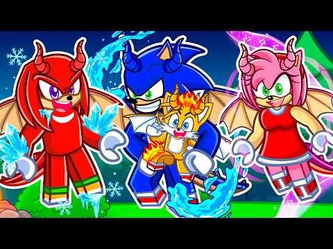 Sonic Adopted By A ELEMENTAL DRAGON FAMILY In Roblox!