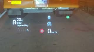 Geely EX5 - Waze on HUD - HUD Control - Lane Guidance screenshot 1