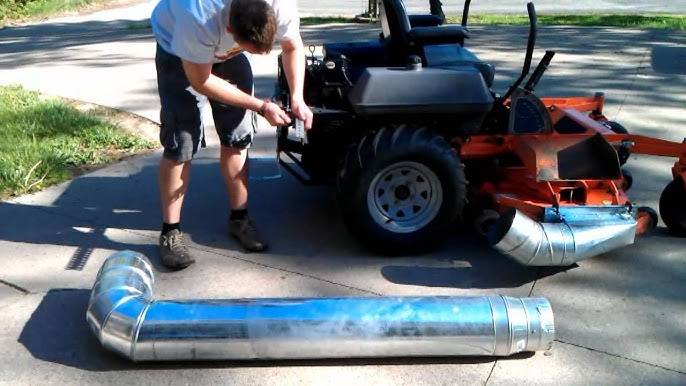 The Best DIY Homemade Power Leaf Vacuum bagger for Zero turn Mower. Gravely  Pro Turn power bagger. - YouTube