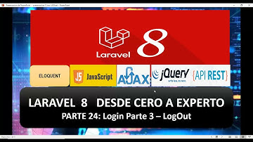 TUTORIAL LARAVEL 8 PARTE 24: LOGIN Parte 3, LogOut