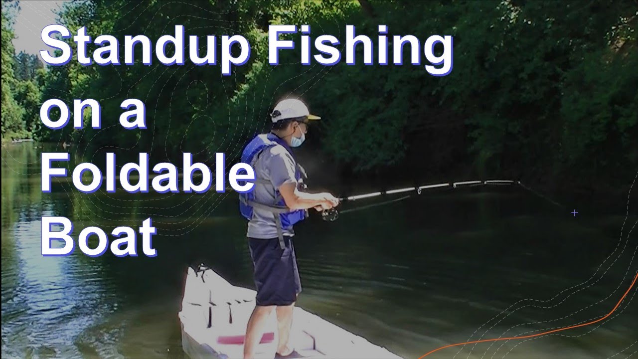 Standup Fishing On A Foldable Coroplast Boat