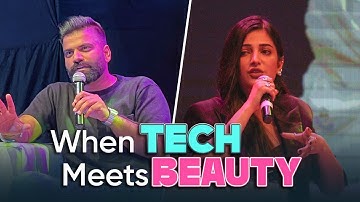 @TechnicalGuruji  and Shruti Haasan at IIT Bombay!