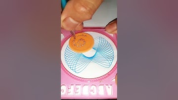 how many rotation did the pen make in total ? #spirograph #satisfying #shorts