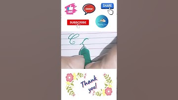 Cursive Alphabet Writing "C" & "c" #shorts #youtubeshorts #shortvideo #ytshorts #calligraphy #atoz