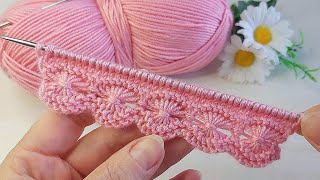 İki şiş kolay örgü model anlatımı ✅crochet knitting