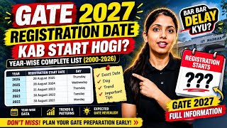 😲 GATE 2027 Registration Kab Start Hogi  Bar Bar Delay Kyun 