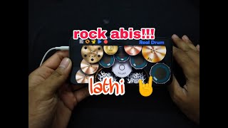 LATHI ROCK VERSI | REAL DRUM COVER BY KRF chords