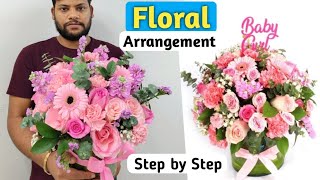 Floral arrangement kaise banaye | Guldasta Banane ka Tarika | Floristry Guide for Beginners by Subro