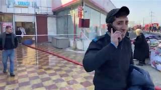 Sədərək Ticarət Mərkəzində Yanğın - CANLI Sədərək Ticarət Mərkəzində Yanğın - CANLI