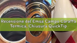 Recensione del Emsa Campo Caraffa Termica, Chiusura QuickTip, Plastica, Bianco, 0.1x0.1x0.1 cm