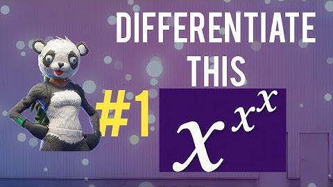 Differentiation # using logarithm 