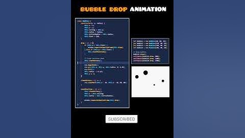 Bubble Drop Animation | Fun with JavaScript & Canvas  #shorts