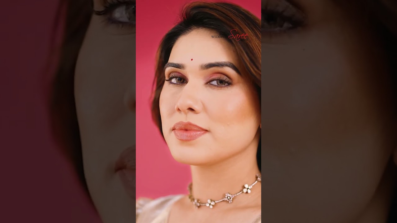 Chiffon Party Wear Saree in Beige and Brown with Thread work - 2006589