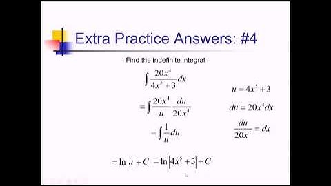 Integration by Substitution (Indefinite): Problem Set #5