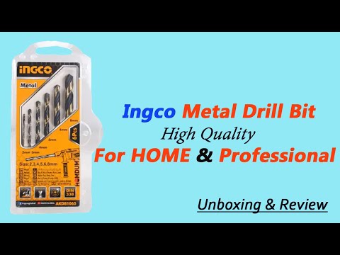 HSS Drill Bit|| INGCO HSS Drill bit set Unboxing and Review , Best Metal drill bit under