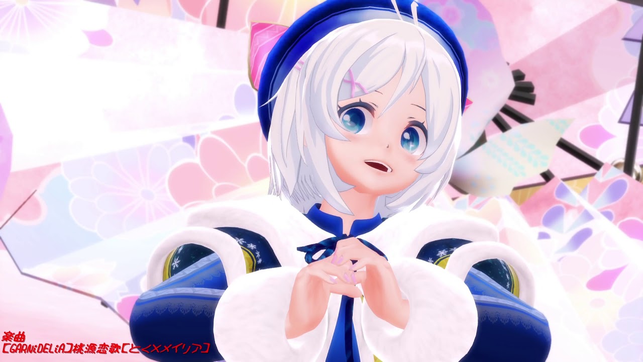 【MMD バーチャルYouTuber】電脳少女シロ『桃源恋歌』【youtube ver】 - YouTube