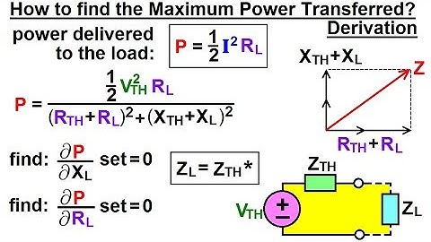Electrical Engineering: Ch 12 AC Power (17 of 38) How to Find Max. Power Transferred? Derivation