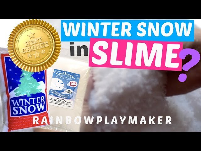 THE BEST SNOW TO USE IN YOUR SLIME!! WINTER SNOW OR EXPANDING SNOW?  AMAZING!!! 