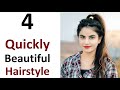 4 qucikly  pretty hairstyles - new easy hairstyles for girls | new hairstyle