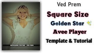 Golden Star Avee Player Tranding Template | Avee Player Template & Tutorial| screenshot 4