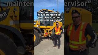 When everyone asks how's the road but never how's the road maintenance supervisor #wsdot #roadwork