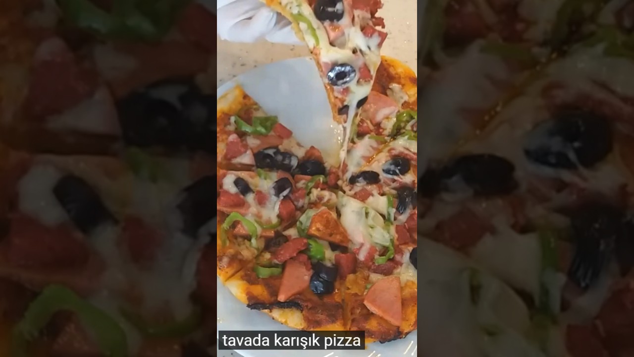 KOLAY PİZZA 10 dakikada Tavada KARIŞIK PİZZA Tarifi