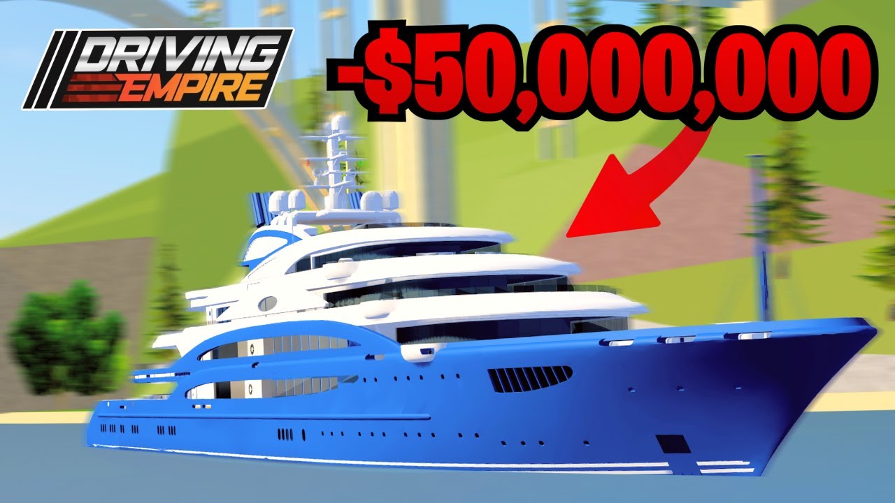 Buying the SUPER YACHT in ROBLOX Driving Empire! - YouTube