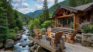 Cozy Instrumental Jazz by the Stream | Relaxing Background Music for Studying and Working