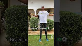 Being tall is awesome 😂🇧🇷 #tall #brazil #soccer #neymar #vinicius #7feetjude_