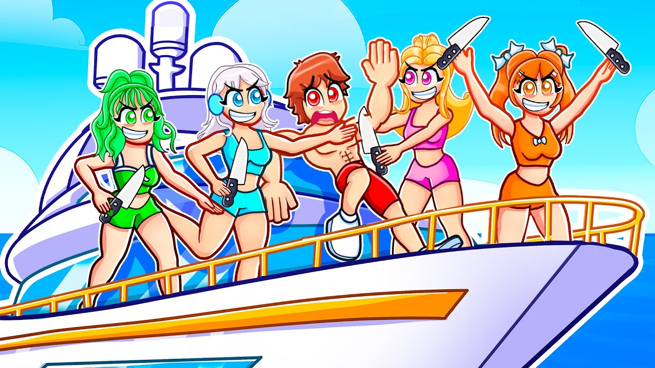 Trapped On Yacht For 24 Hours In GTA 5 With MY CRAZY FAN GIRLS…