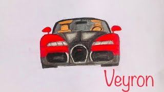 How to draw the Bugatti Veyron  grand sport | Ettore Bugatti | Learn drawing with Abhinav |