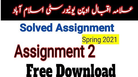 8612 assignment 2 solved spring 2021  | 8612 Assignment 2 spring 2021 answers